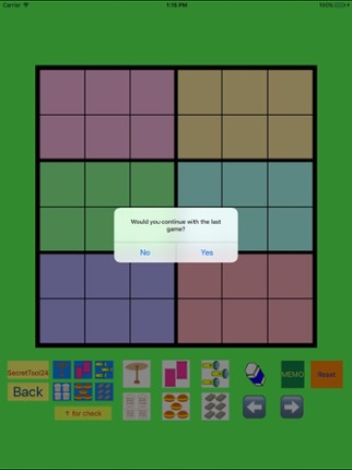 Easy SUDOKU 4x4,6x6,7x7 with Secret Tools screenshot