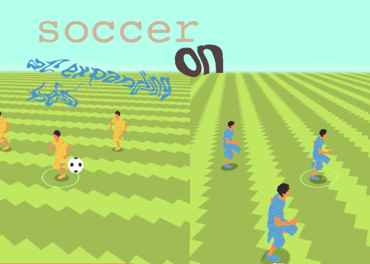 Games like Soccer on an Expanding Field