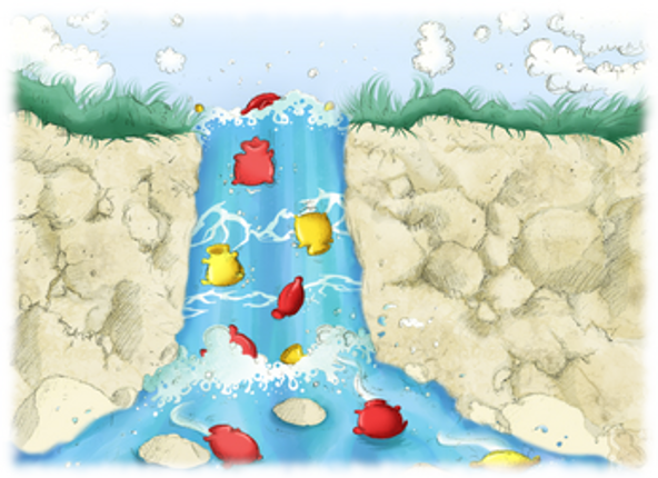 Water Bottle Falls Image