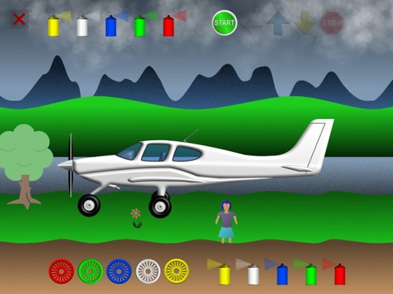 Happy Airplane Image