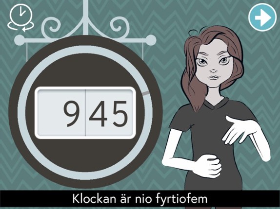 Moji Klockis sv. teckenspråk screenshot
