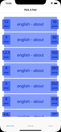 PickAPair Corsican - English screenshot
