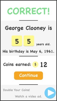 Celebrity Age Quiz Image