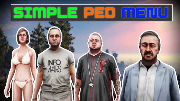 SimplePedMenu (Singleplayer) for GTA 5 (PC) - NativeUI Version Image