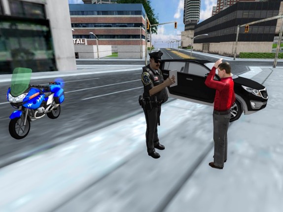 Traffic Cop Motorbike Rider 3D screenshot