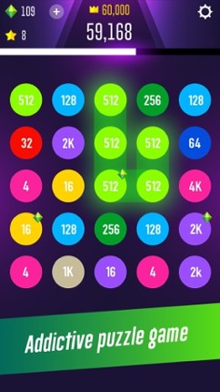 2048 connect: 2 &amp; 2 game screenshot