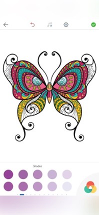Adult Butterfly Coloring Book Image