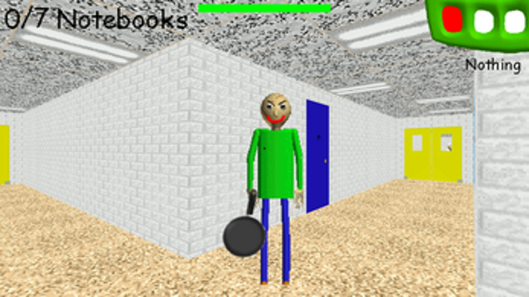 Baldi Has A Gold Frying Pan!! screenshot