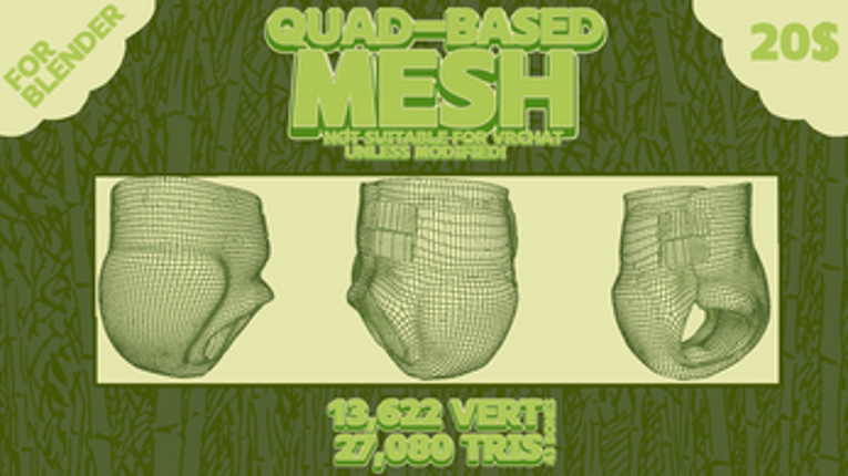 Bamboo Plus Diaper for Blender Image