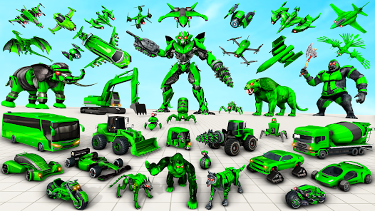 Multi Animal Robot Car Games screenshot