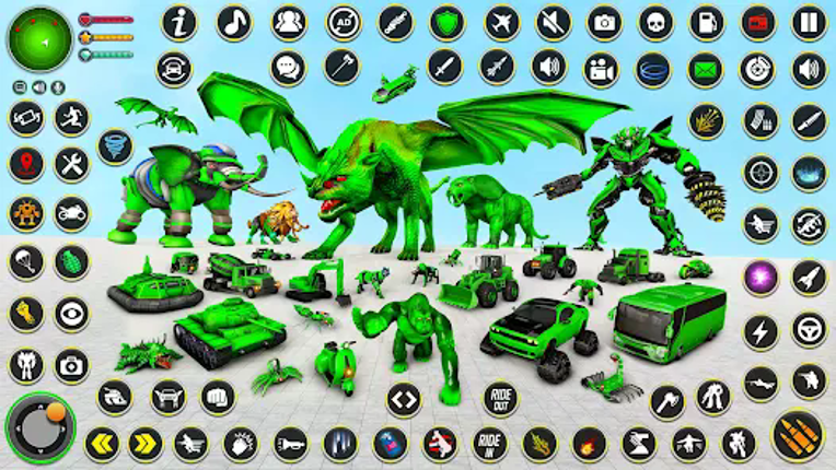 Multi Animal Robot Car Games screenshot
