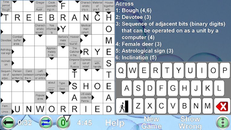 Arrow Crossword screenshot