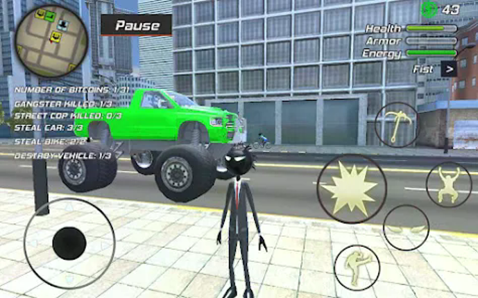 Amazing Crime Rope Stickman screenshot