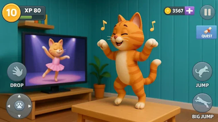 Kitty vs Granny House Chaos Image