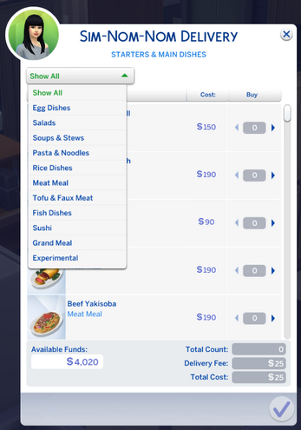 Sim-Nom-Nom Food Delivery Image