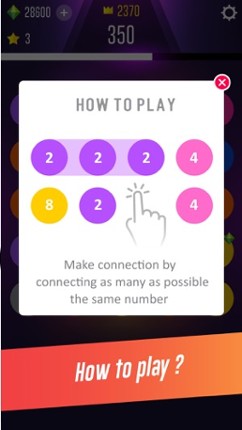 2048 connect: 2 &amp; 2 game screenshot