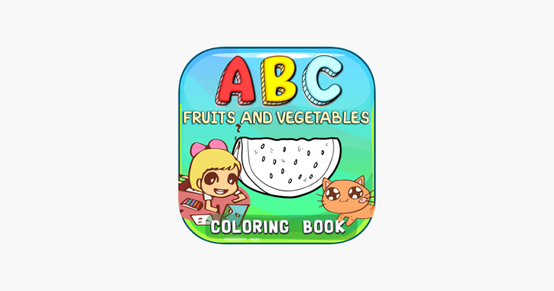 ABC Fruits And Vegetables Coloring Book: Learning English Vocabulary Free For Toddlers And Kids! Image
