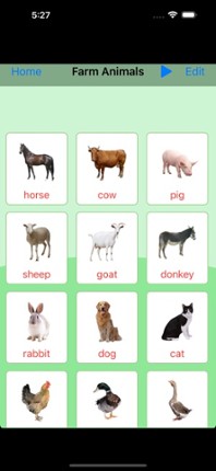 Animals Learning Cards screenshot