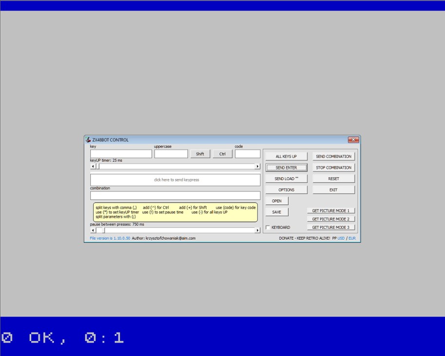 Games like auto key press tool for ZX Spectrum