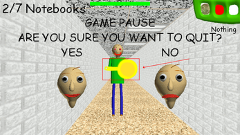 Baldi Has A Gold Frying Pan!! screenshot