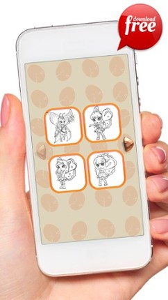 Doodle Fairy Girl Coloring Book: Free Games For Kids And Toddlers! Image