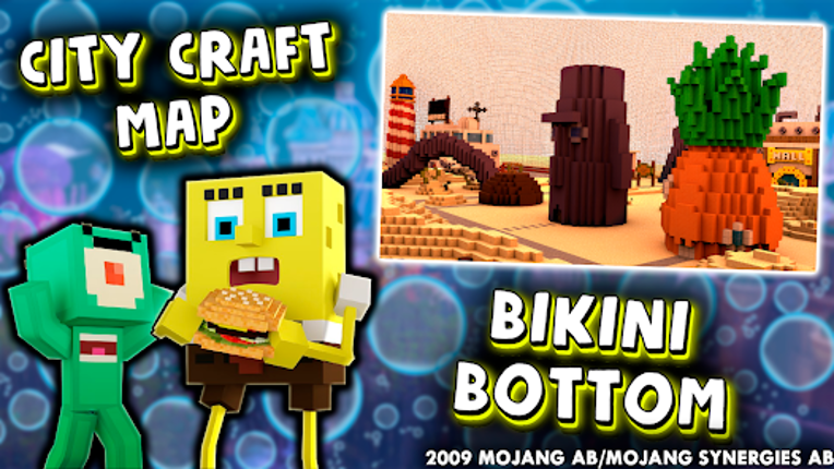 Bikini Bottom City Craft Map Image