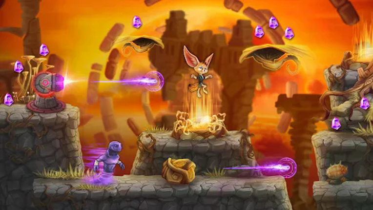 Fin Ancient Mystery platformer screenshot