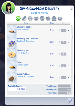 Sim-Nom-Nom Food Delivery Image