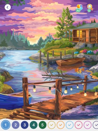 Paint by Number Oil: Hey Color Image