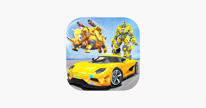 Rhino Robot War Car Transform Game Cover