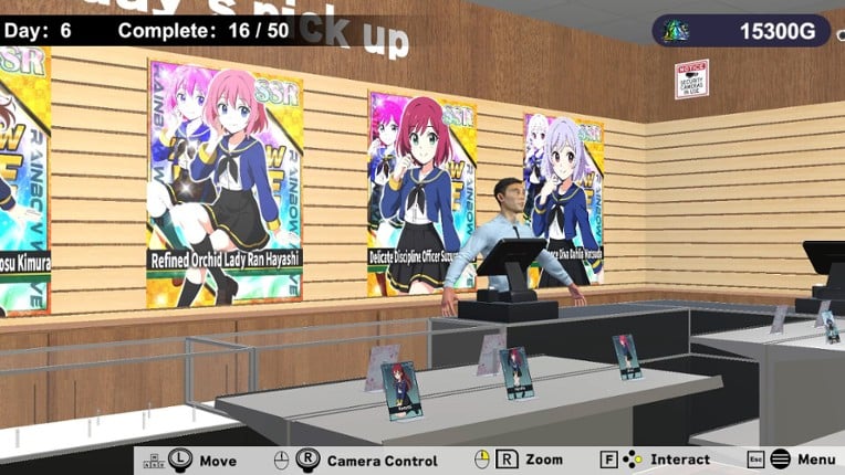 Schoolgirl Card Pull Simulator screenshot