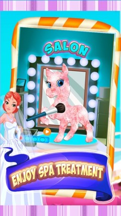 Unicorn &amp; Pony Wedding Day - A virtual pet horse marriage makeover game Image