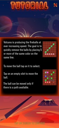 Volcano Color Lines - Match 5 screenshot