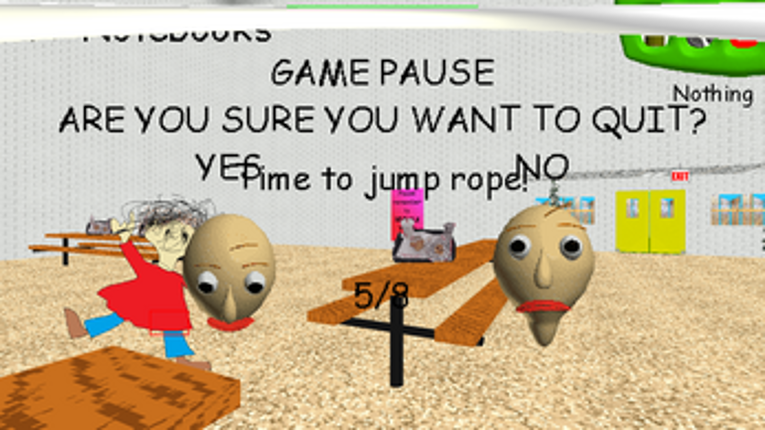 Baldi Has A Gold Frying Pan!! screenshot