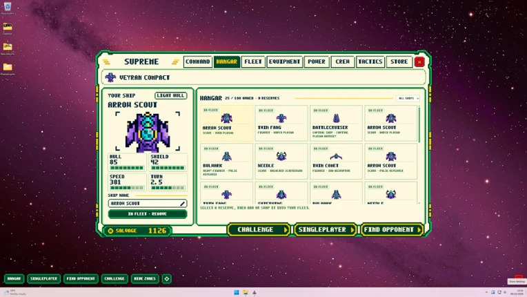 Desktop Space Battles screenshot