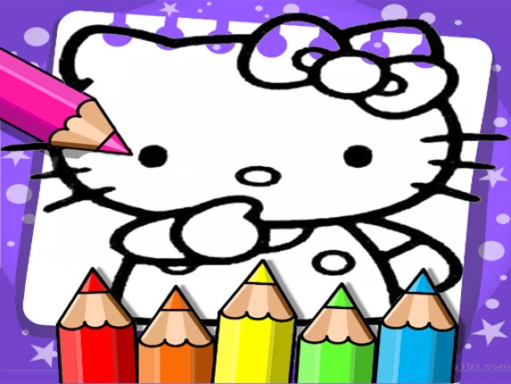 Hello Kitty Coloring Book Image