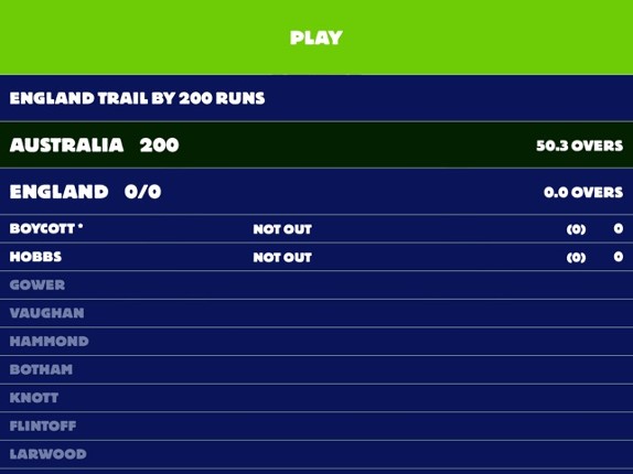Touch Cricket screenshot