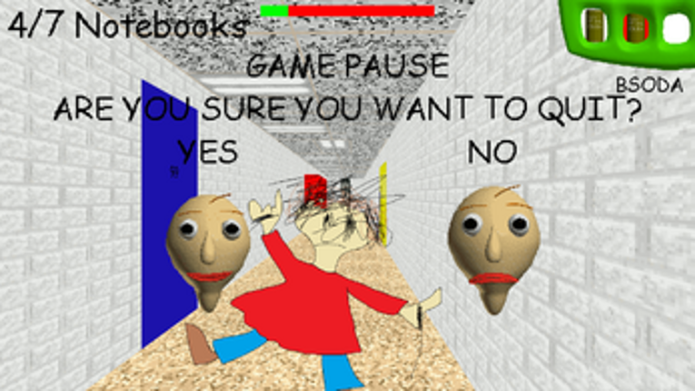 Baldi Has A Gold Frying Pan!! screenshot