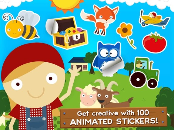 Farm Story Maker Activity Game for Kids and Toddlers Free screenshot
