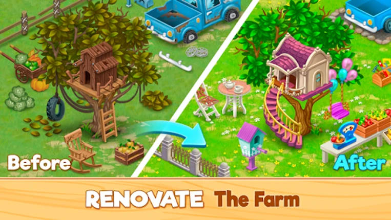 Granny’s Farm: Match-3 screenshot