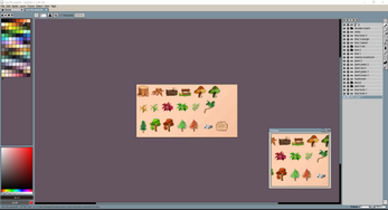 19 detailed pixel 2D Nature game assets screenshot