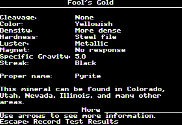 Murphy's Minerals screenshot
