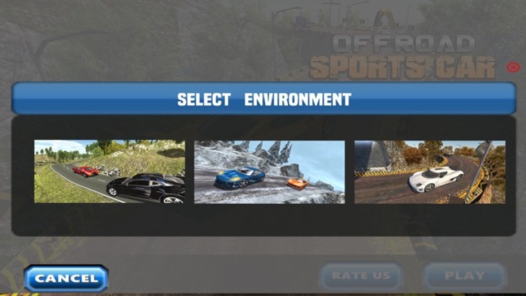 Off Road Sports Car Mountain Driving Simulator 3D screenshot