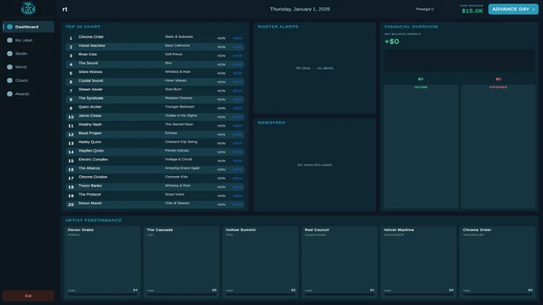 Recoup 'n' Roll: Music Industry Simulator Image