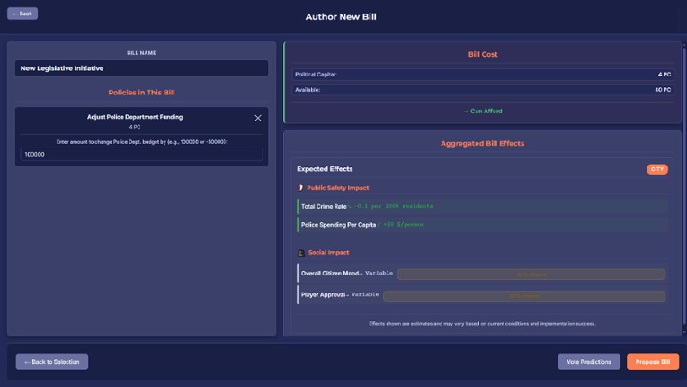 StateOS: The Political Sandbox screenshot