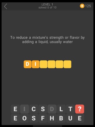 Tasty Word Puzzle screenshot