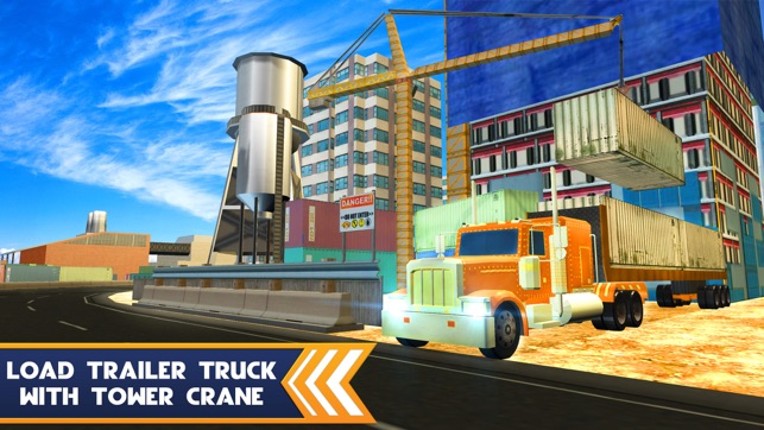 Trailer Truck Simulator – Cargo container transporter &amp; driving game screenshot