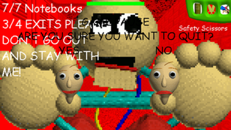 Baldi Has A Gold Frying Pan!! screenshot