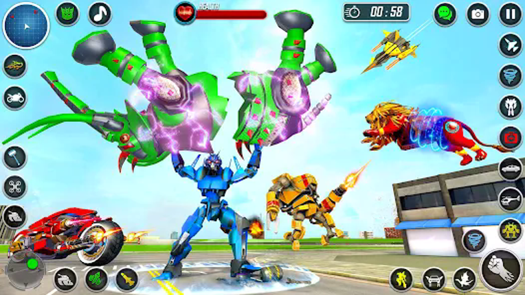 Multi Animal Robot Car Games screenshot