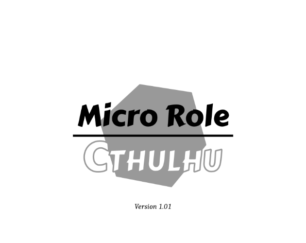 Games like Micro Role Cthulhu